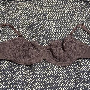 Victoria's Secret Lace Underwire Bra - dark plum